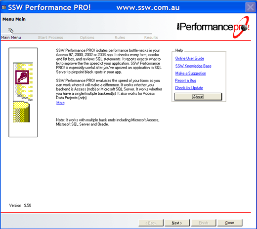 SSW Performance PRO! 2000 Screenshot